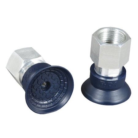 Fipa Bell shaped vacuum cup diam. 30 mm, NBR blue, fitting G3/8-female 103.030.149.1